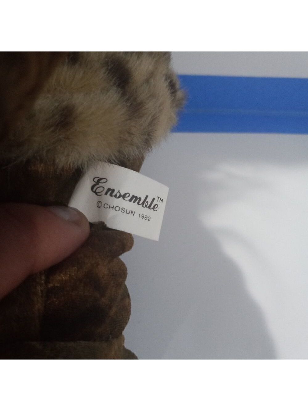 VINTAGE Rare Manimals Plush Caveman 15" Stuffed Doll Toy With Tags - Picture 8 of 8